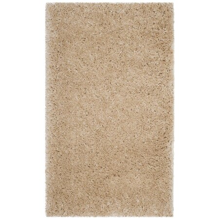 Safavieh Polar Shag Power Loomed Accent Area RugLight Beige 3 x 5 ft. PSG800A-3